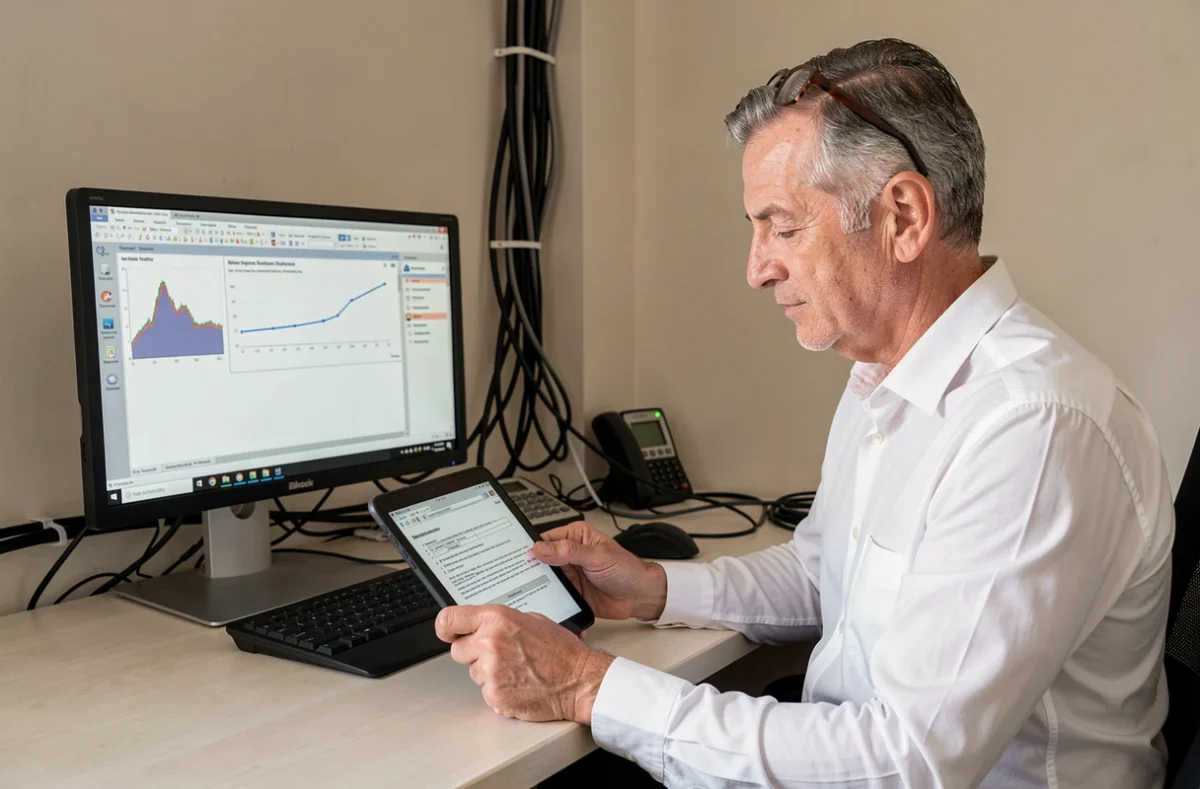 Technicien de CDI Informatique Toulon assurant une maintenance informatique régulière en entreprise