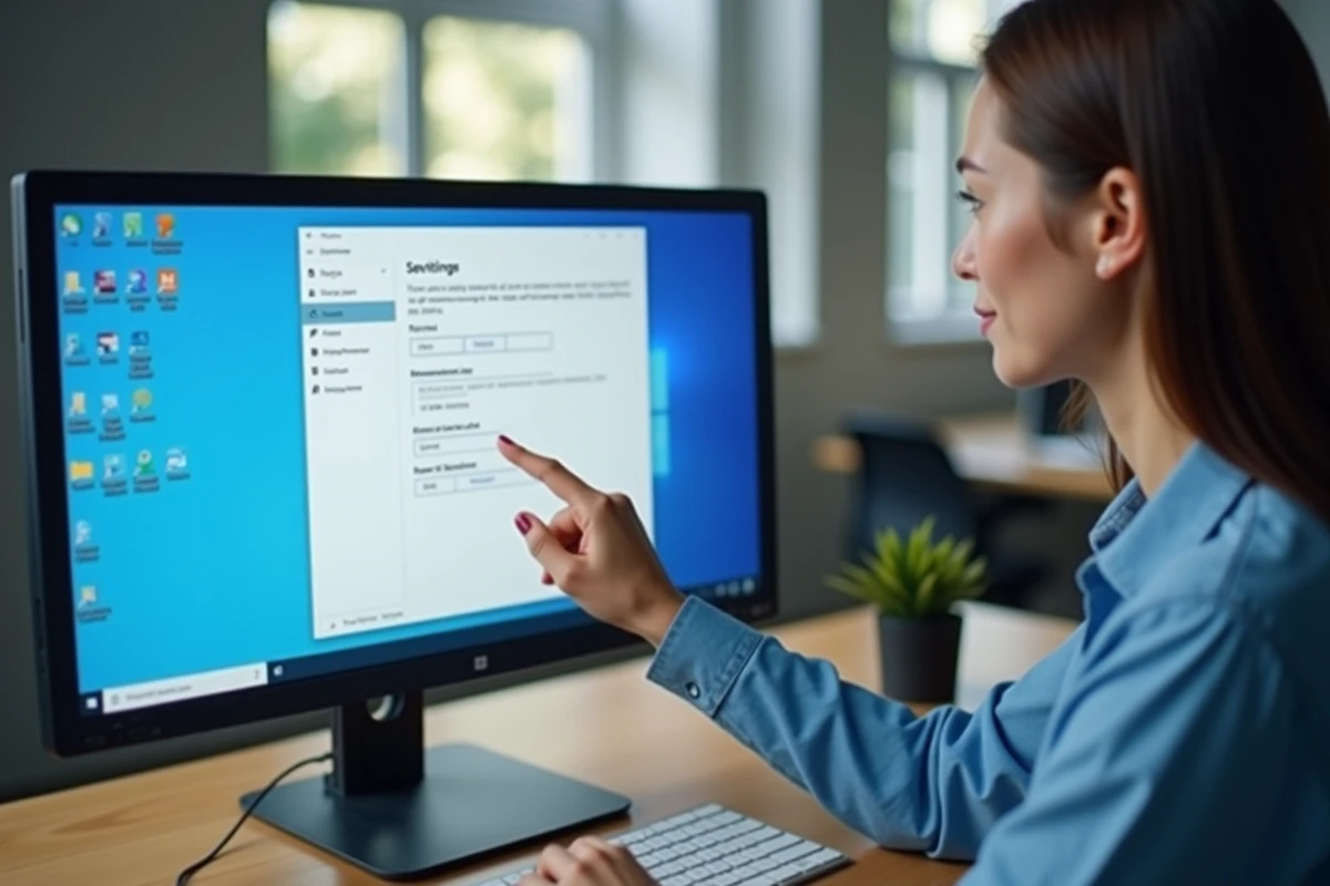 Femme supprimant la disposition clavier anglaise dans les paramètres de langue de Windows